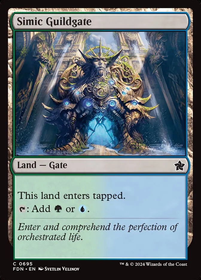 2024 Foundations Simic Guildgate common #695 common card image