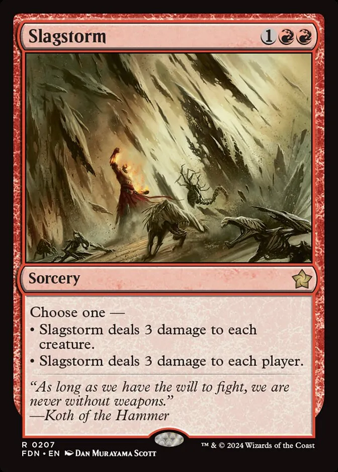 2024 Foundations Slagstorm rare #207 rare card image