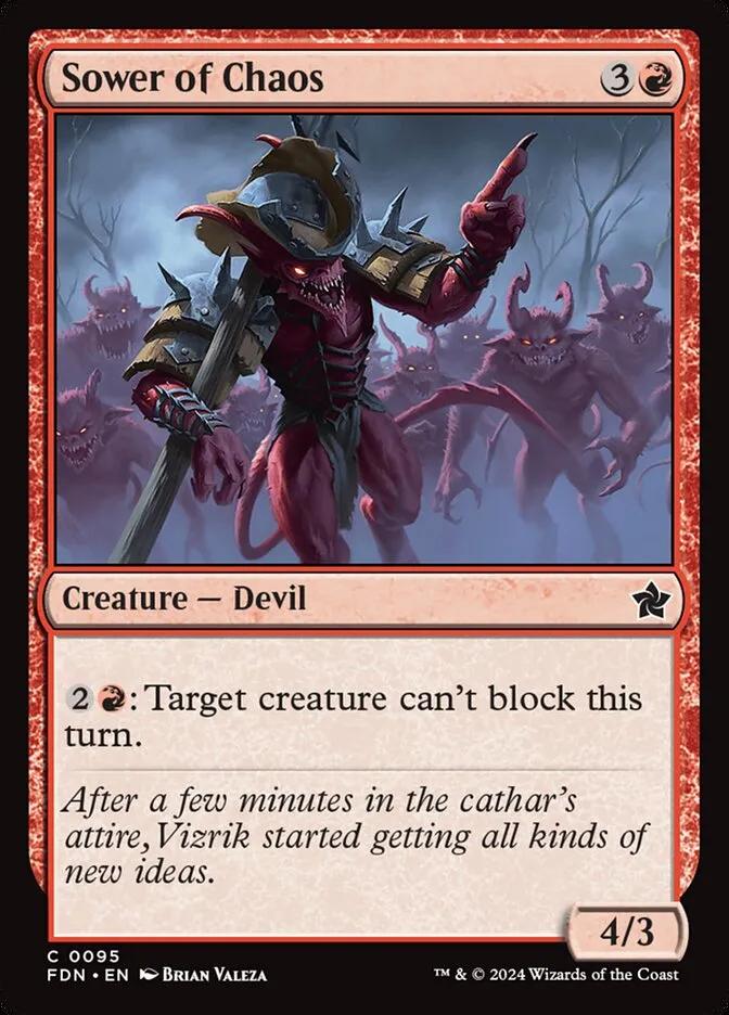 2024 Foundations Sower of Chaos #95 common card image