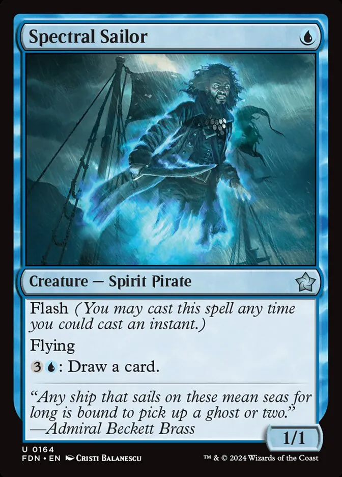 2024 Foundations Spectral Sailor #164 uncommon card image