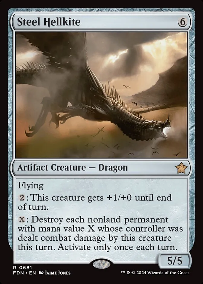 2024 Foundations Steel Hellkite #681 rare card image