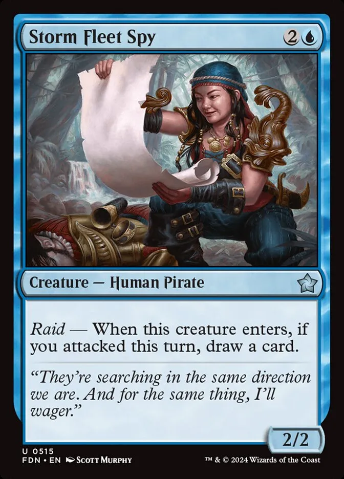 2024 Foundations Storm Fleet Spy #515 uncommon card image