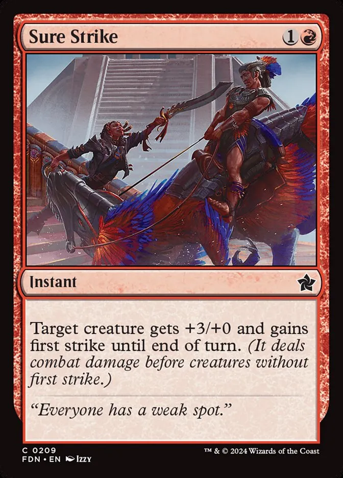 2024 Foundations Sure Strike common #209 common card image