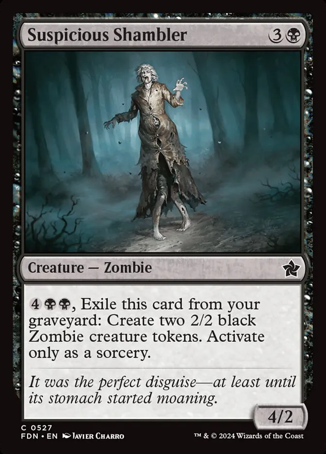 2024 Foundations Suspicious Shambler #527 common card image