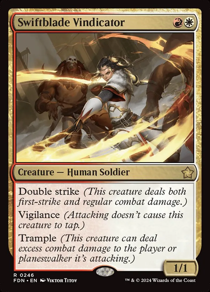 2024 Foundations Swiftblade Vindicator rare #246 rare card image