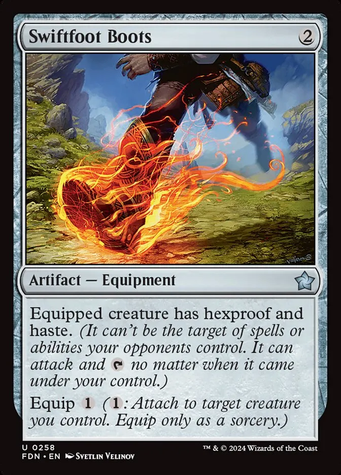 2024 Foundations Swiftfoot Boots uncommon #258 uncommon card image