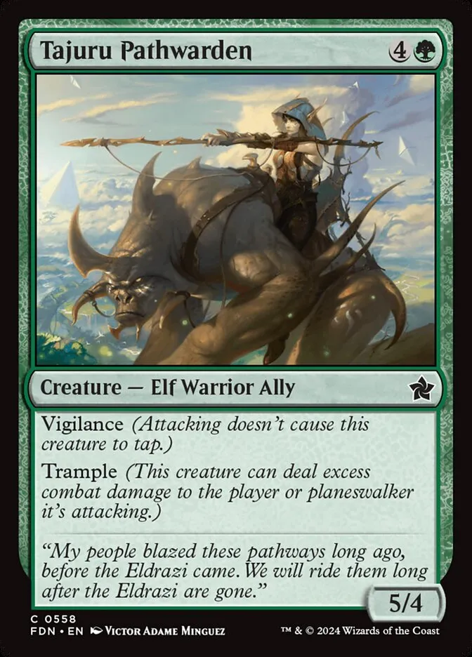 2024 Foundations Tajuru Pathwarden common #558 common card image