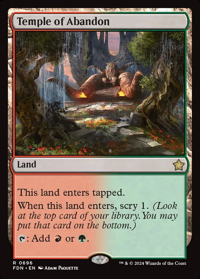 2024 Foundations Temple of Abandon #696 rare card image