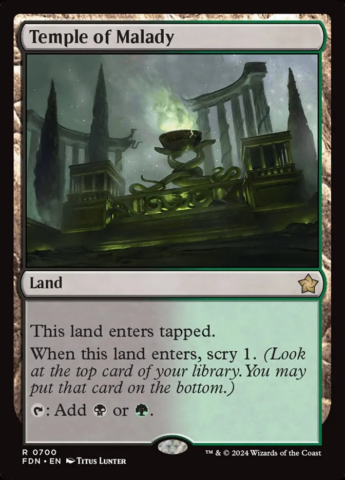 2024 Foundations Temple of Malady #700 rare card image