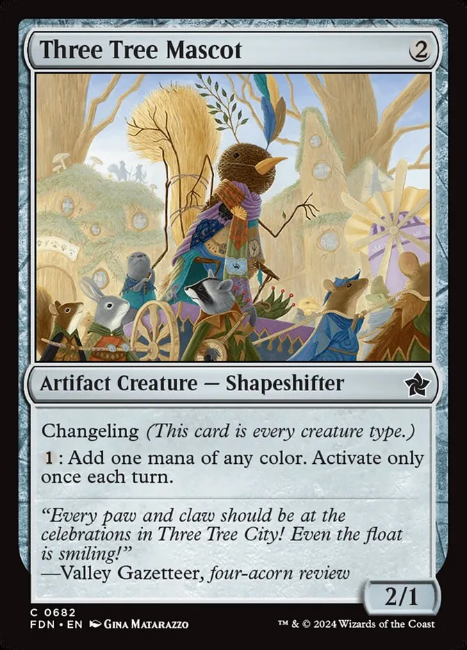 2024 Foundations Three Tree Mascot common #682 common card image