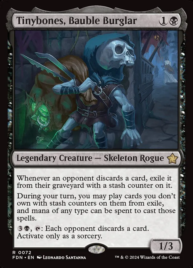 2024 Foundations Tinybones, Bauble Burglar rare #72 rare card image