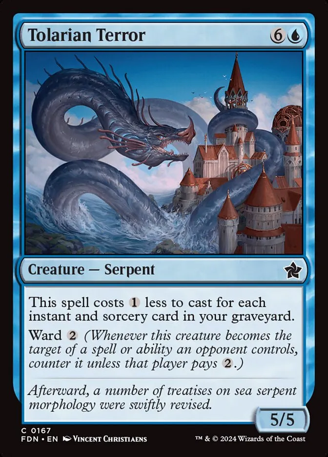 2024 Foundations Tolarian Terror common #167 common card image