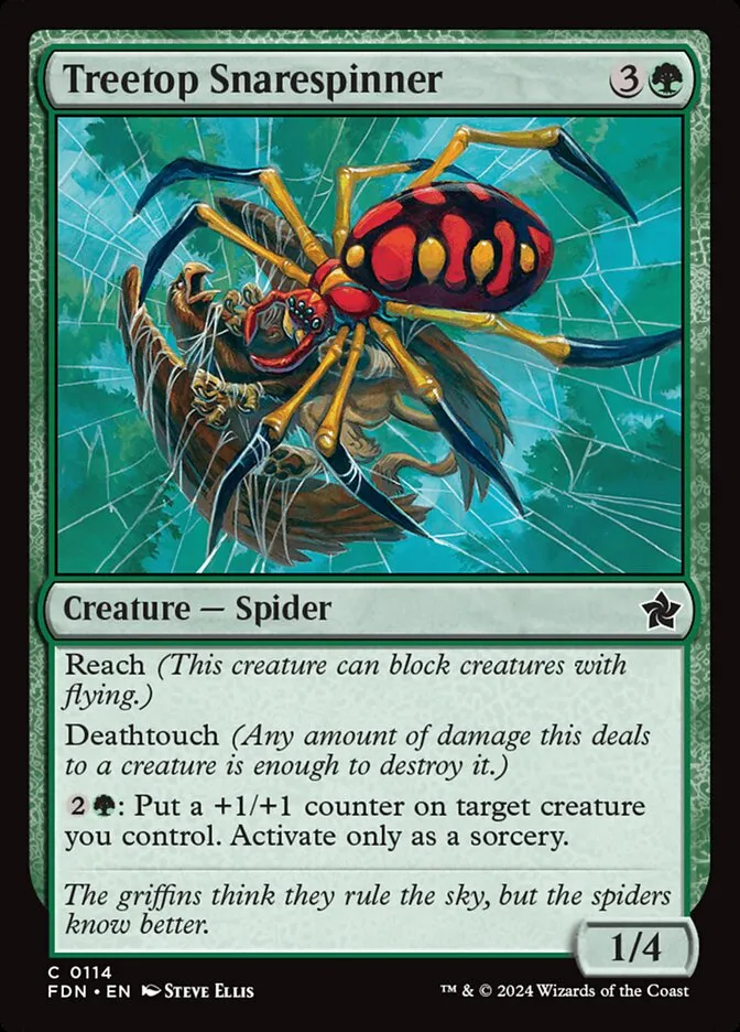 2024 Foundations Treetop Snarespinner common #114 common card image