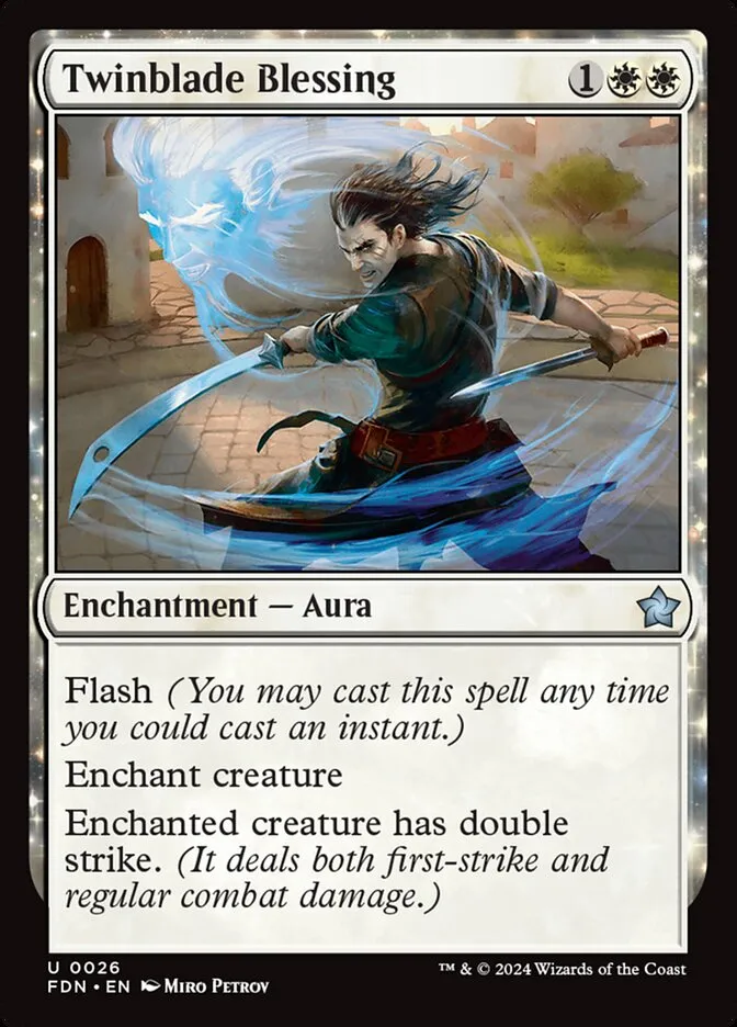 2024 Foundations Twinblade Blessing uncommon #26 uncommon card image