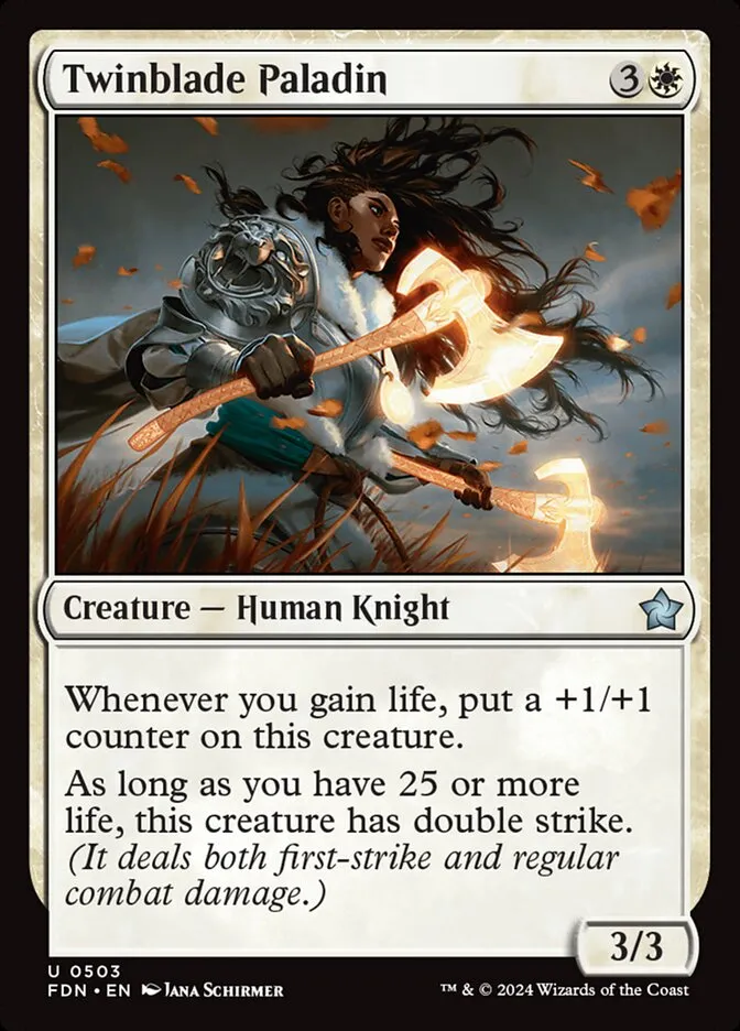 2024 Foundations Twinblade Paladin #503 uncommon card image