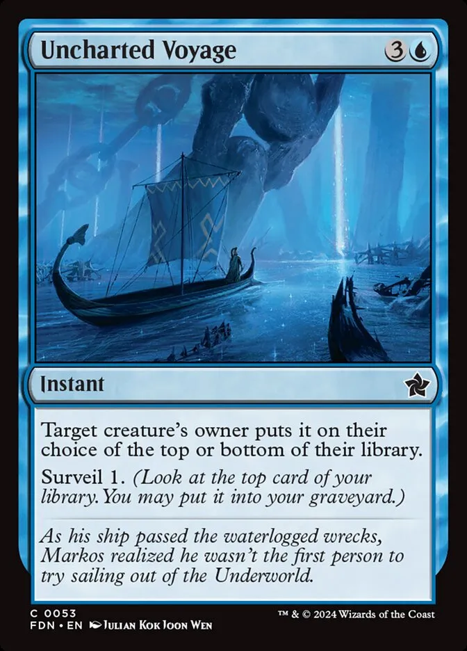 2024 Foundations Uncharted Voyage #53 common card image