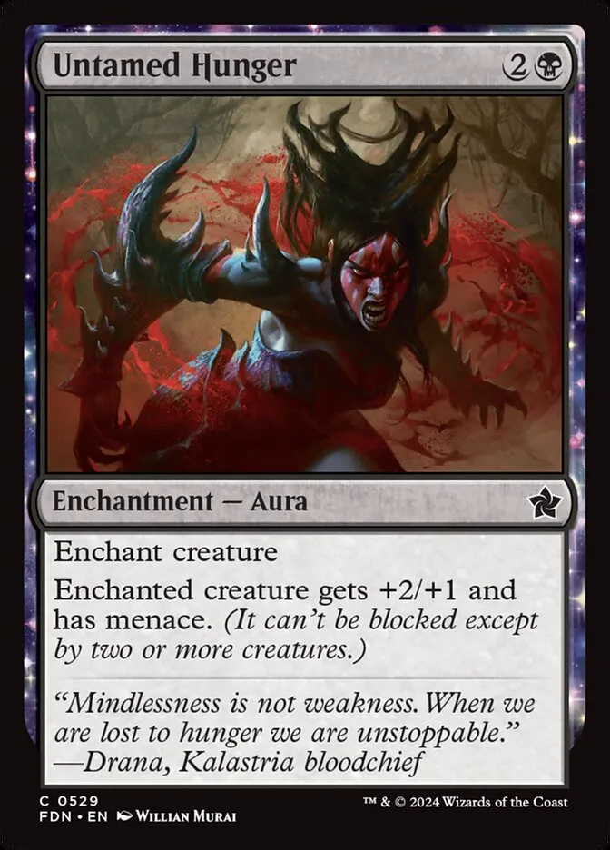 2024 Foundations Untamed Hunger common #529 common card image