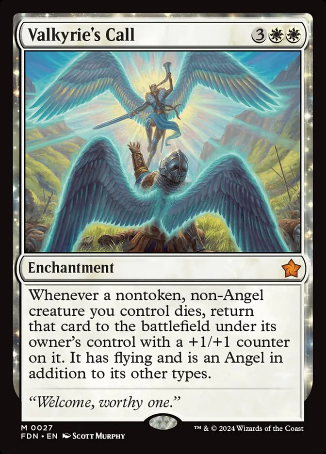 2024 Foundations Valkyrie's Call mythic #27 mythic card image