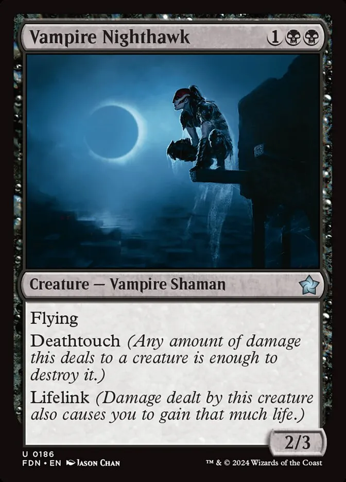 2024 Foundations Vampire Nighthawk uncommon #186 uncommon card image