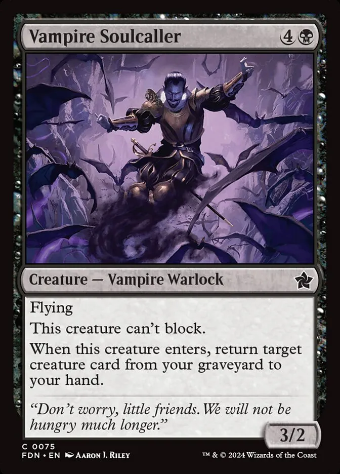 2024 Foundations Vampire Soulcaller common #75 common card image