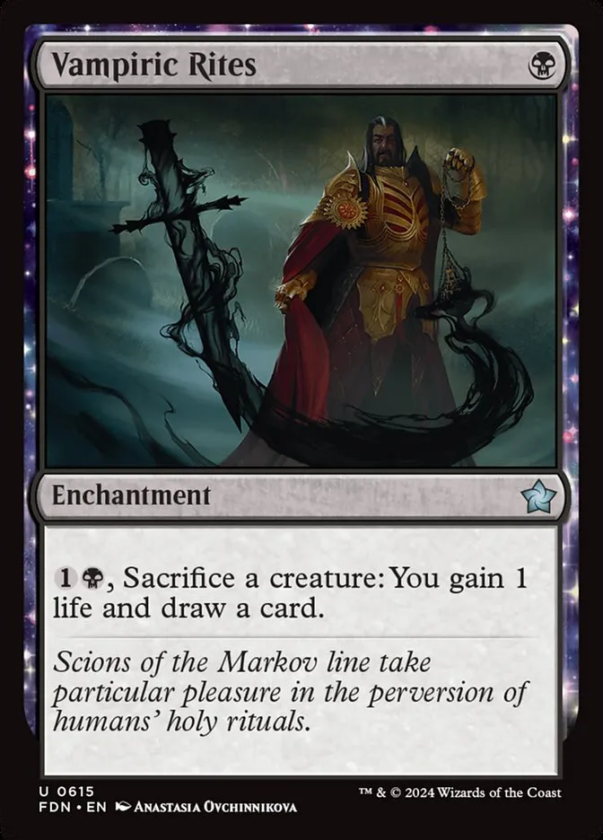 2024 Foundations Vampiric Rites uncommon #615 uncommon card image