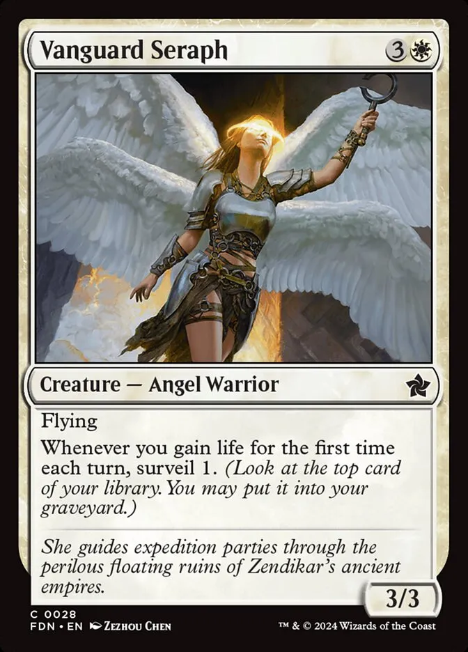 2024 Foundations Vanguard Seraph common #28 common card image