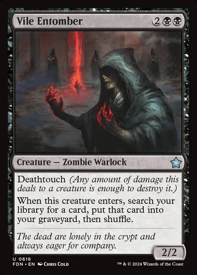 2024 Foundations Vile Entomber uncommon #616 uncommon card image