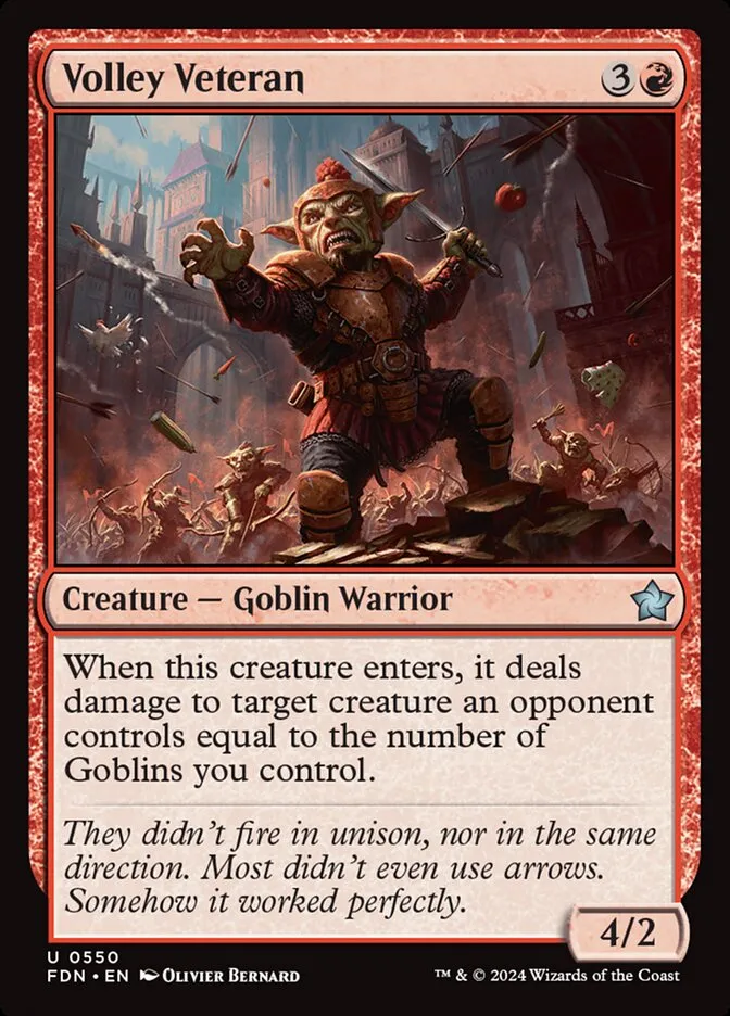 2024 Foundations Volley Veteran #550 uncommon card image