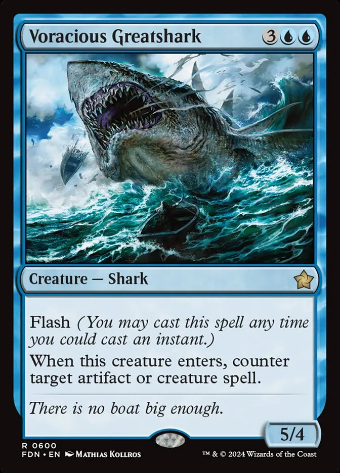 2024 Foundations Voracious Greatshark rare #600 rare card image