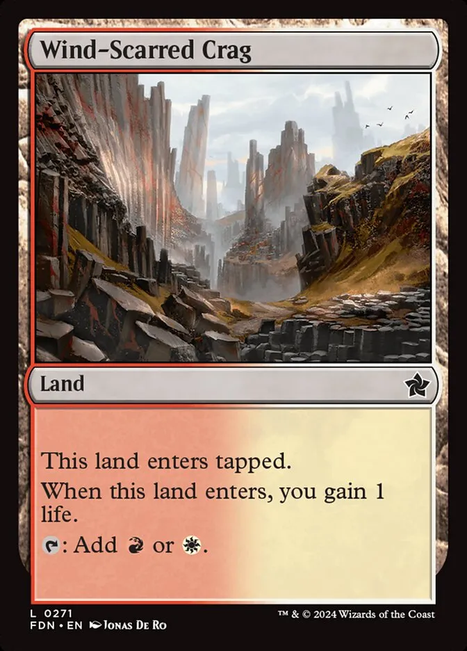 2024 Foundations Wind-Scarred Crag common #271 common card image