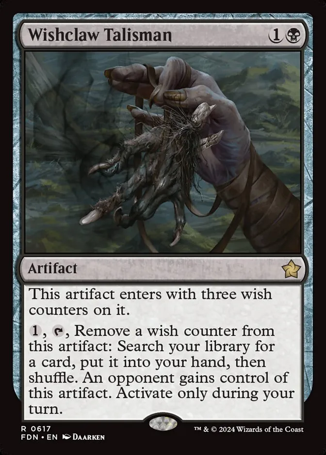 2024 Foundations Wishclaw Talisman #617 rare card image
