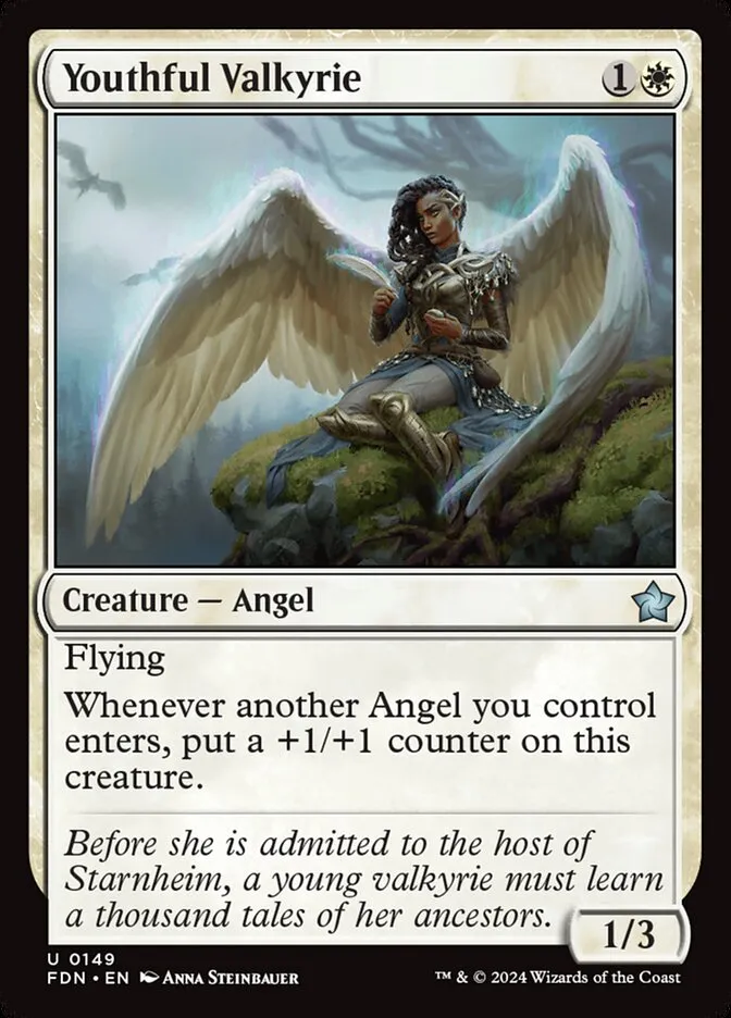 2024 Foundations Youthful Valkyrie #149 uncommon card image