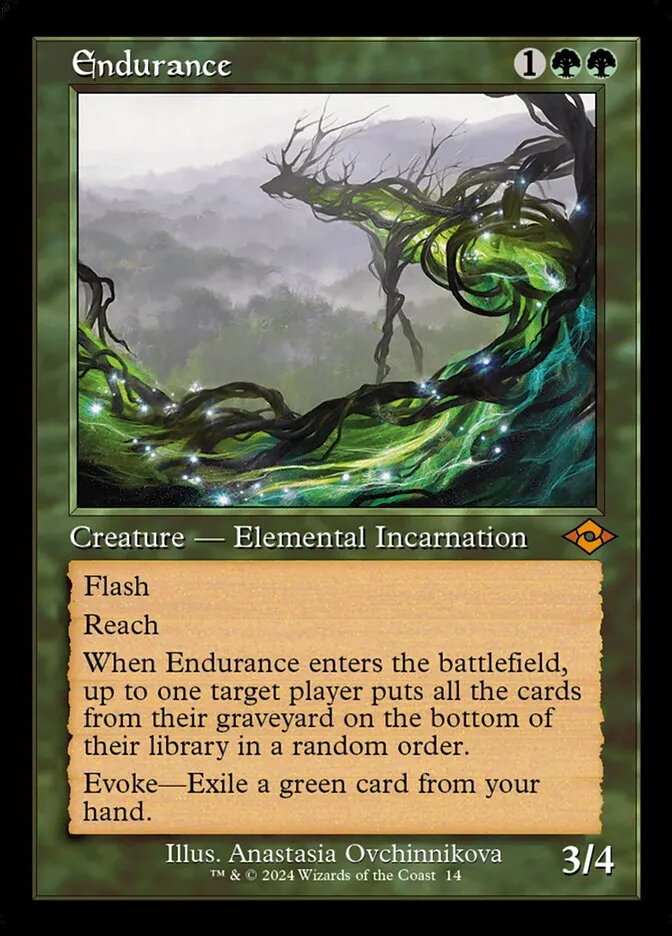 2024 Modern Horizons 2 Timeshifts Endurance mythic #14 mythic card image
