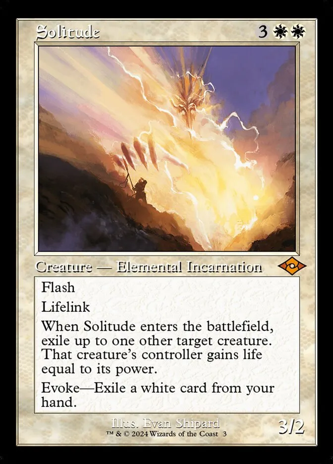 2024 Modern Horizons 2 Timeshifts Solitude mythic #3 mythic card image