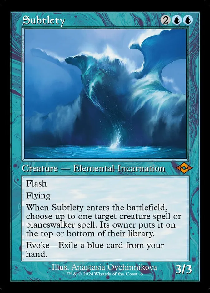 2024 Modern Horizons 2 Timeshifts Subtlety mythic #6 mythic card image