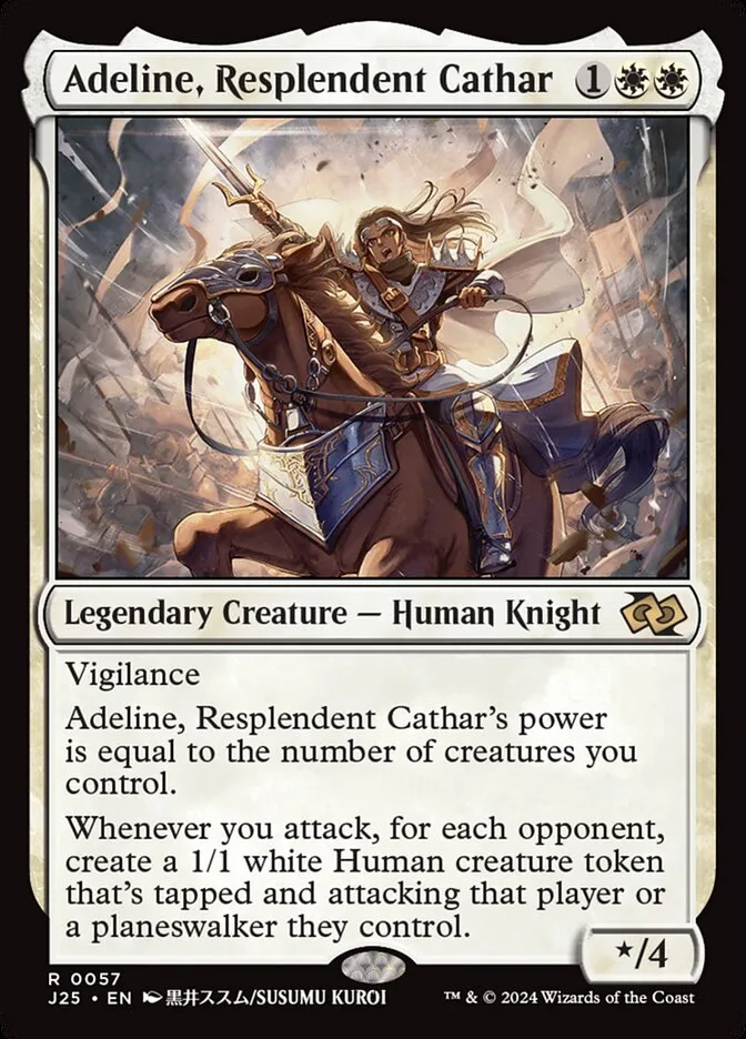 2024 Foundations Jumpstart Adeline, Resplendent Cathar [Anime] rare #57 rare card image