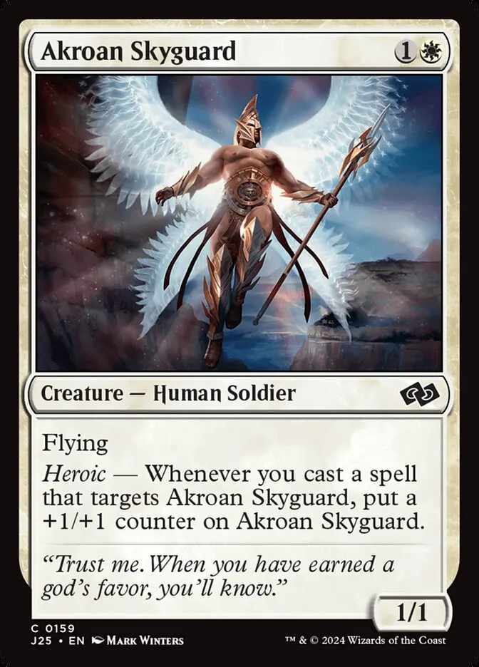 2024 Foundations Jumpstart Akroan Skyguard common #159 common card image