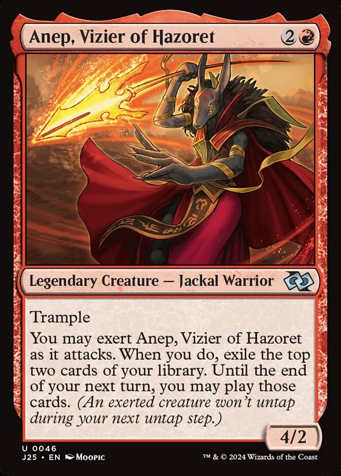 2024 Foundations Jumpstart Anep, Vizier of Hazoret [Anime] uncommon #46 uncommon card image