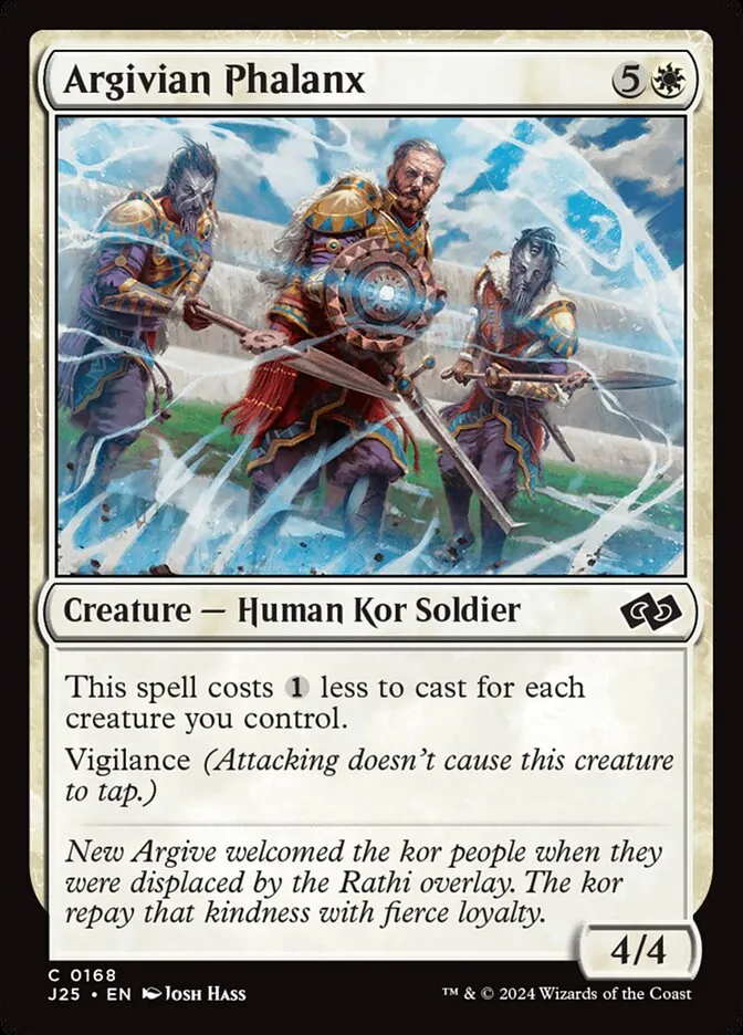 2024 Foundations Jumpstart Argivian Phalanx common #168 common card image