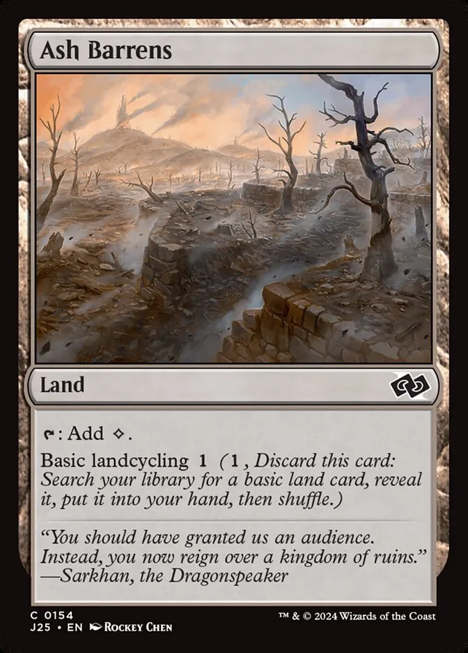 2024 Foundations Jumpstart Ash Barrens common #154 common card image