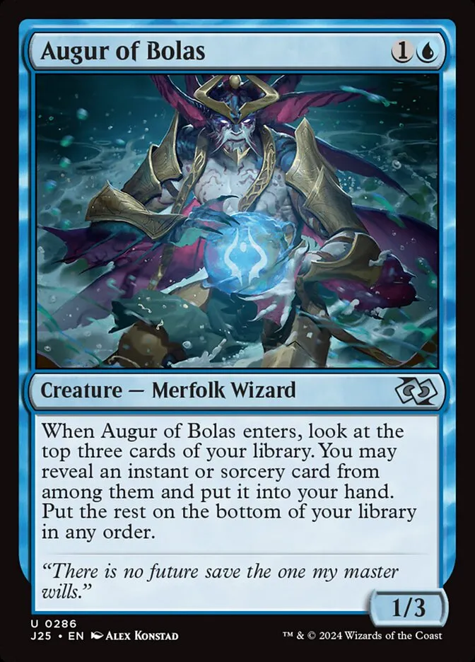 2024 Foundations Jumpstart Augur of Bolas #286 uncommon card image