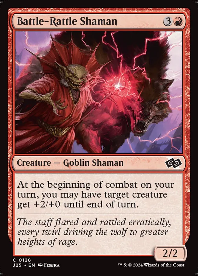 2024 Foundations Jumpstart Battle-Rattle Shaman #128 common card image