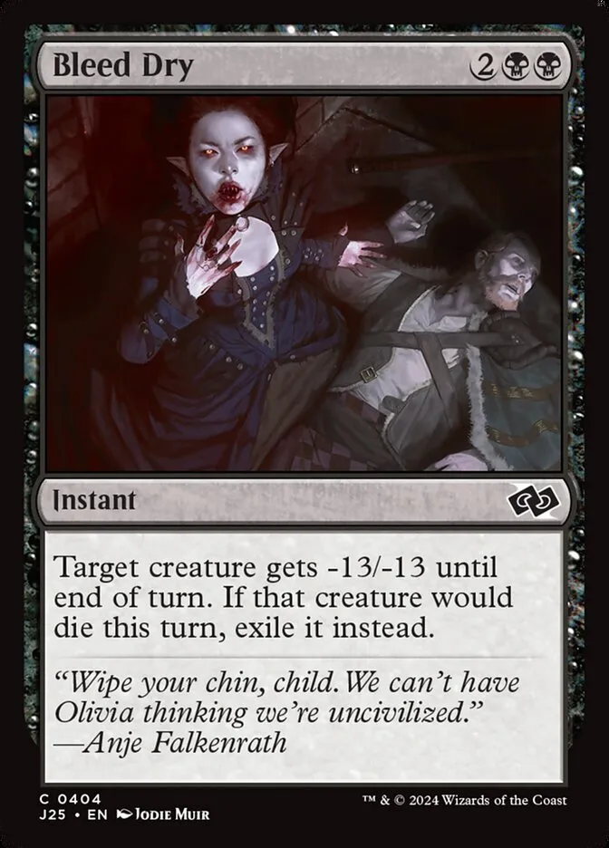 2024 Foundations Jumpstart Bleed Dry common #404 common card image