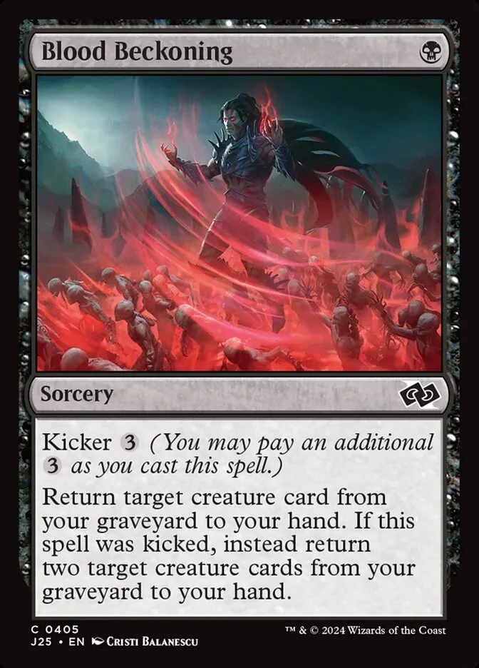 2024 Foundations Jumpstart Blood Beckoning #405 common card image