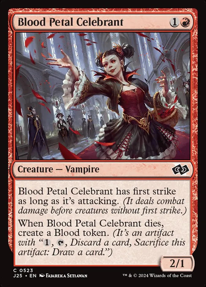 2024 Foundations Jumpstart Blood Petal Celebrant #523 common card image