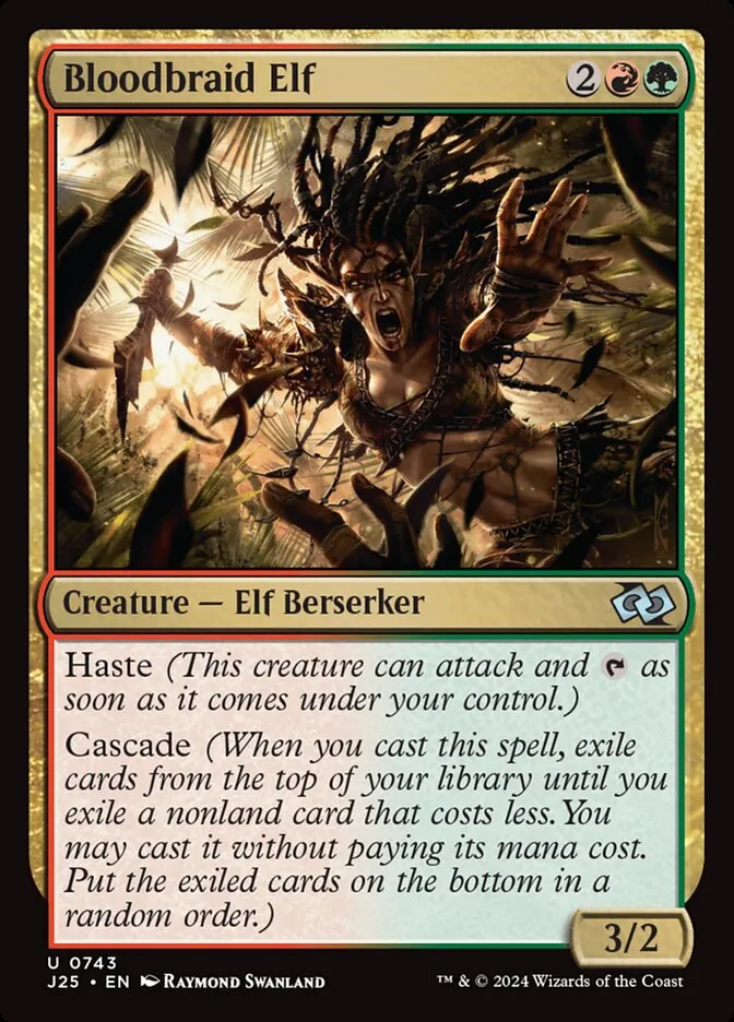 2024 Foundations Jumpstart Bloodbraid Elf uncommon #743 uncommon card image