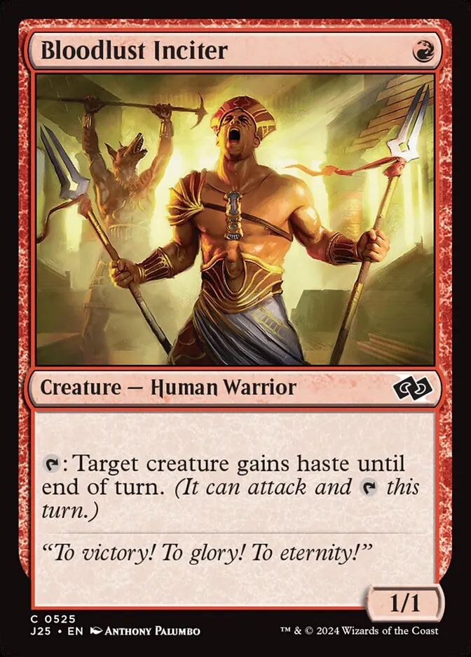 2024 Foundations Jumpstart Bloodlust Inciter #525 common card image