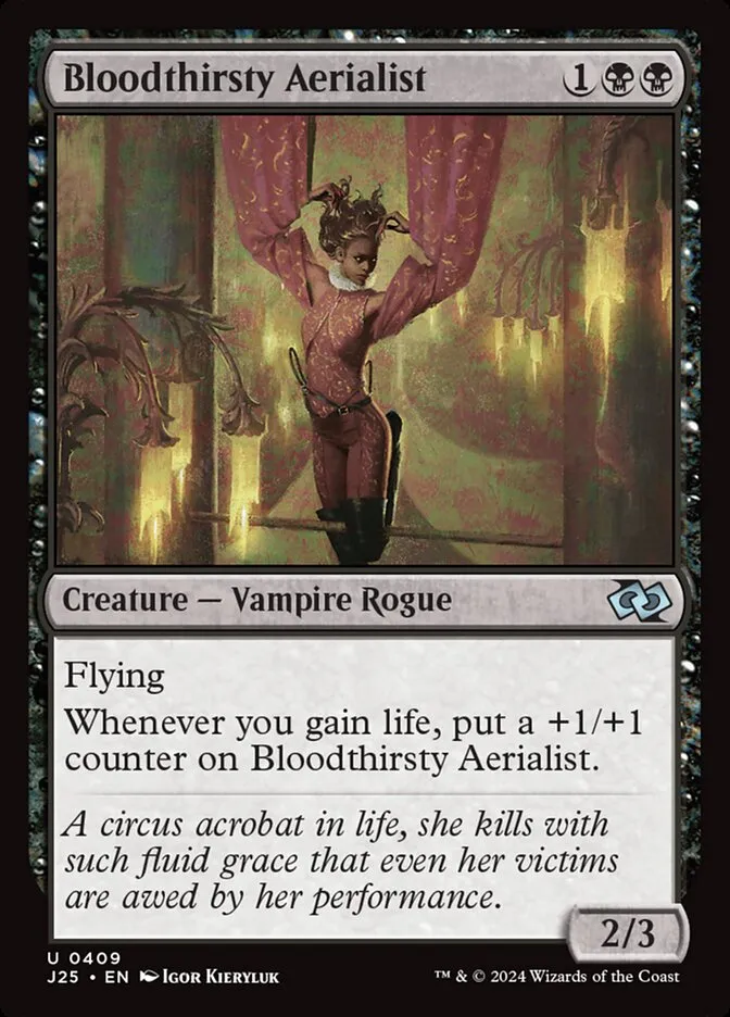 2024 Foundations Jumpstart Bloodthirsty Aerialist #409 uncommon card image