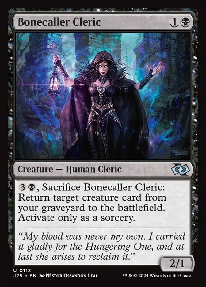 2024 Foundations Jumpstart Bonecaller Cleric uncommon #112 uncommon card image