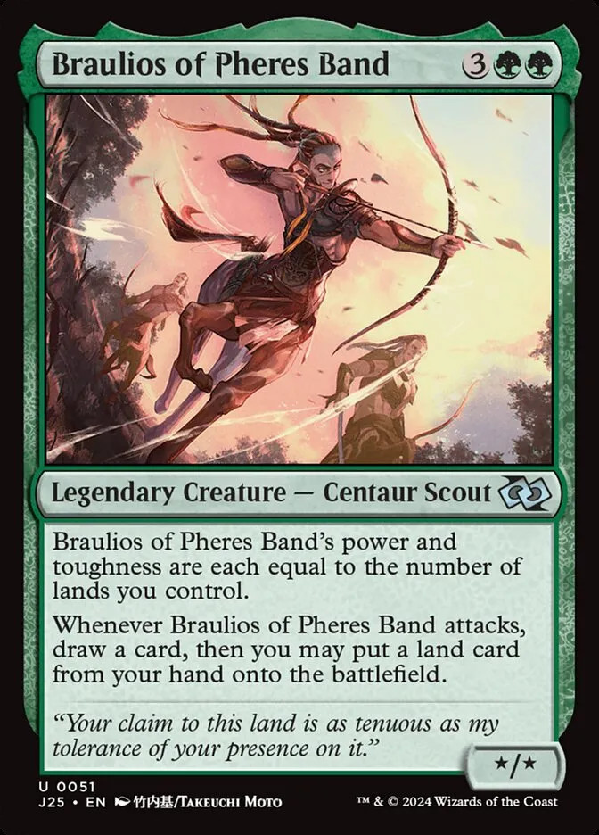 2024 Foundations Jumpstart Braulios of Pheres Band [Anime] uncommon #51 uncommon card image